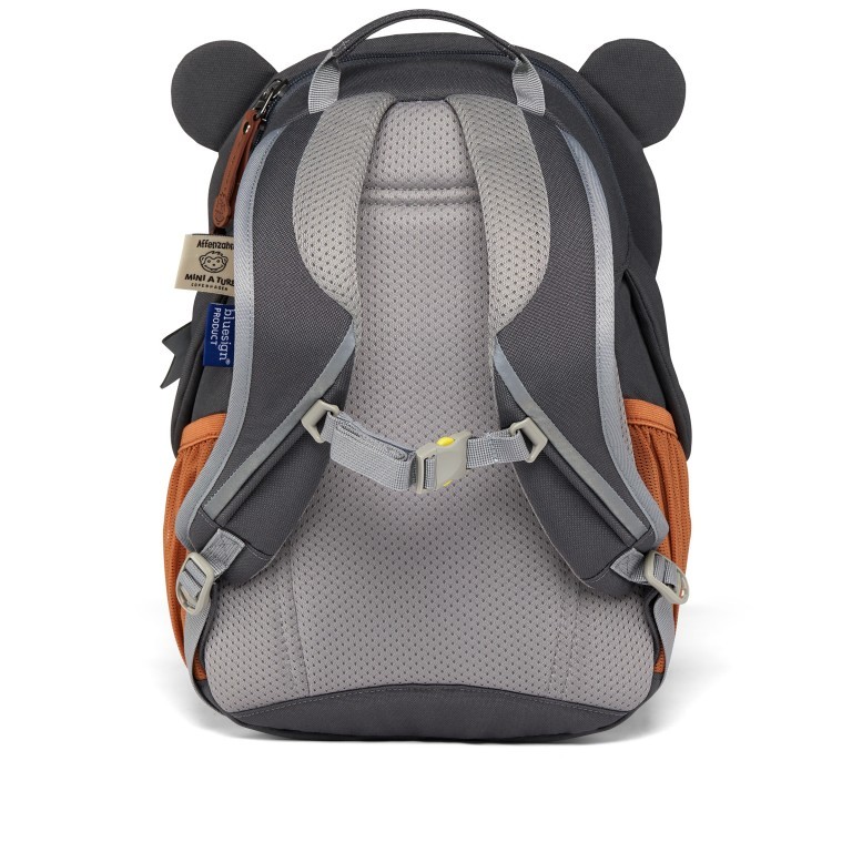 Rucksack Großer Freund Mini A Ture für Kinder Bär, Farbe: blau/petrol, Marke: Affenzahn, EAN: 4057081153480, Abmessungen in cm: 20x31x12, Bild 4 von 6