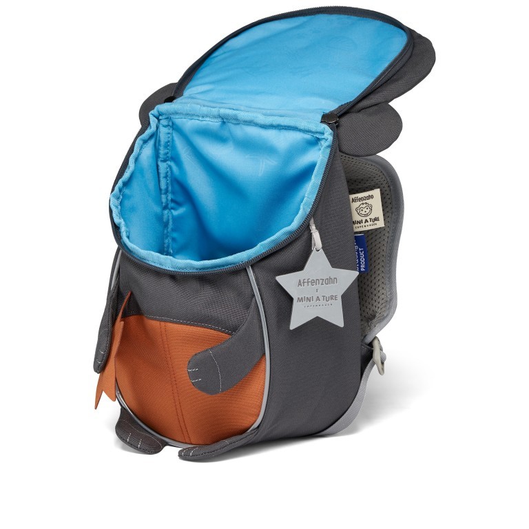 Rucksack Kleiner Freund Mini A Ture für Kinder Bär, Farbe: blau/petrol, Marke: Affenzahn, EAN: 4057081153527, Abmessungen in cm: 17x25x11, Bild 5 von 6