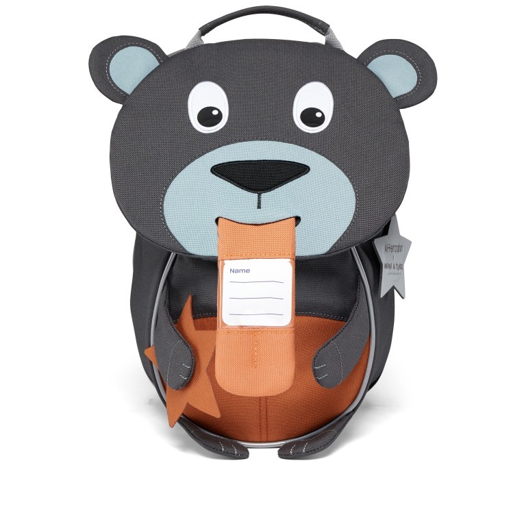 Rucksack Kleiner Freund Mini A Ture für Kinder Bär, Farbe: blau/petrol, Marke: Affenzahn, EAN: 4057081153527, Abmessungen in cm: 17x25x11, Bild 6 von 6
