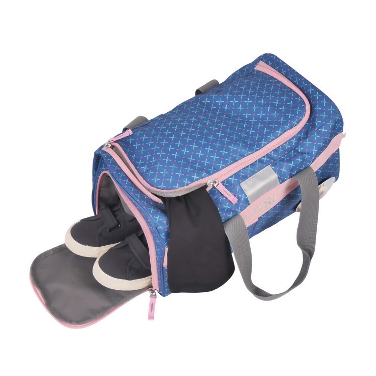 Sporttasche Mila, Farbe: blau/petrol, Marke: School Mood, EAN: 4260673272029, Abmessungen in cm: 39x20x22, Bild 4 von 4