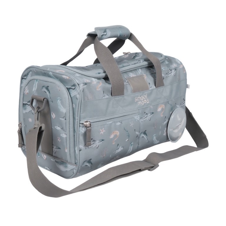 Sporttasche Nordic Collection Aqua, Farbe: blau/petrol, Marke: School Mood, EAN: 4260673272494, Abmessungen in cm: 39x20x22, Bild 2 von 4