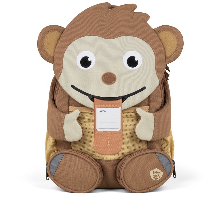 Rucksack Großer Freund für Kinder, Farbe: grau, blau/petrol, braun, grün/oliv, rot/weinrot, flieder/lila, rosa/pink, gelb, Marke: Affenzahn, Bild 6 von 6