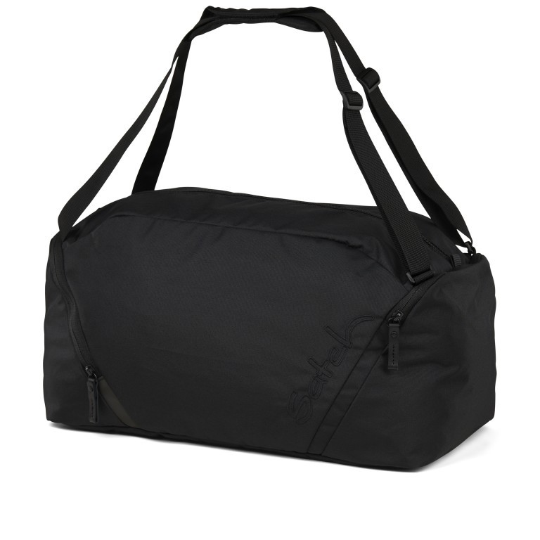 Sporttasche 2025 Skandi Style auch als Rucksack nutzbar, Farbe: schwarz, blau/petrol, Marke: Satch, Abmessungen in cm: 45x25x25, Bild 1 von 3