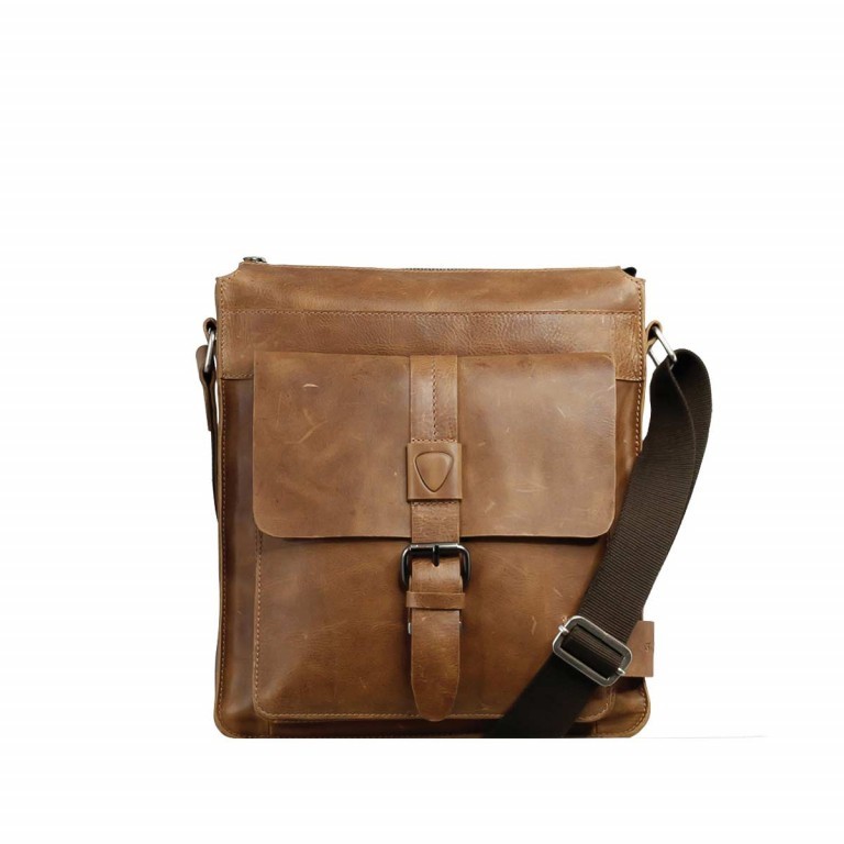 Umhängetasche Blake Shoulderbag S Cognac, Farbe: cognac, Marke: Strellson, EAN: 4053533279463, Abmessungen in cm: 28x31x5.5, Bild 1 von 4