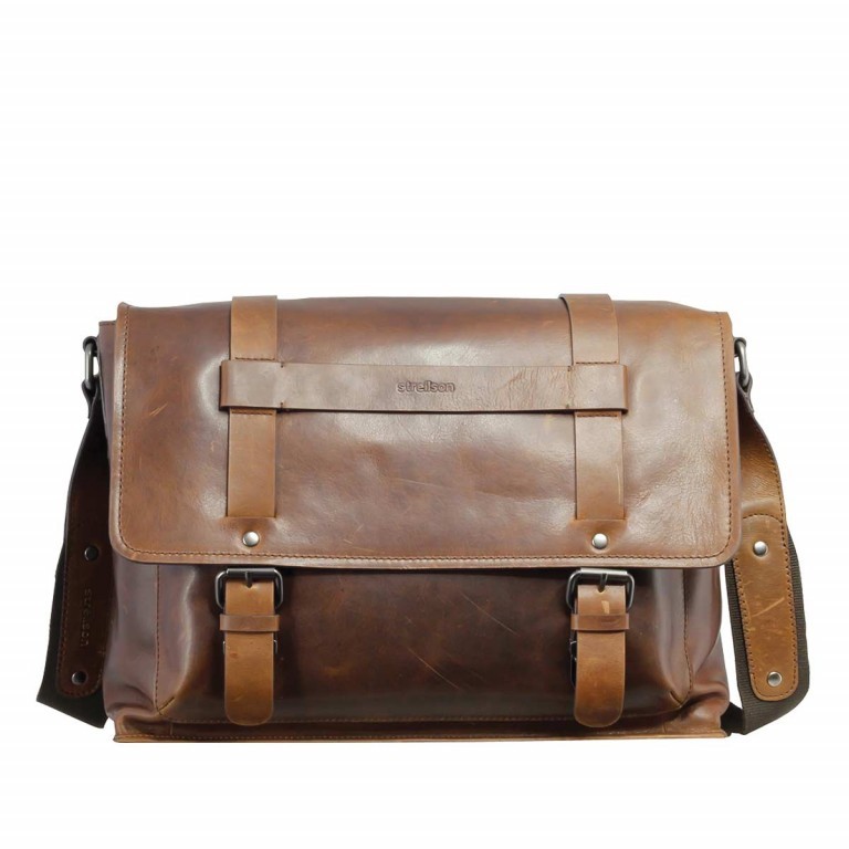 Kuriertasche Harper Messenger L Brown, Farbe: braun, Marke: Strellson, EAN: 4053533285013, Abmessungen in cm: 39x31x9, Bild 1 von 1