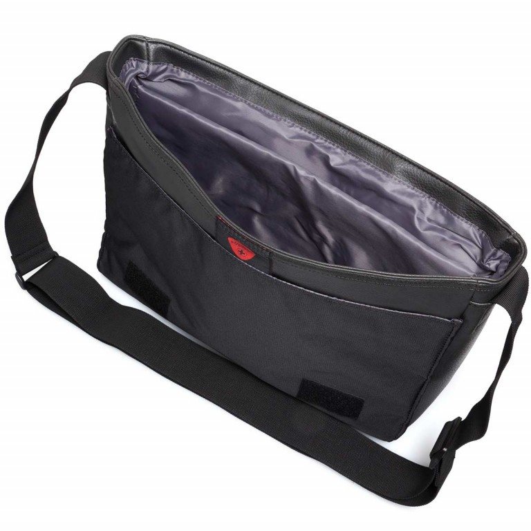 Kuriertasche Paddington Messenger Black, Farbe: schwarz, Marke: Strellson, EAN: 4053533403714, Abmessungen in cm: 40x32x12, Bild 4 von 5