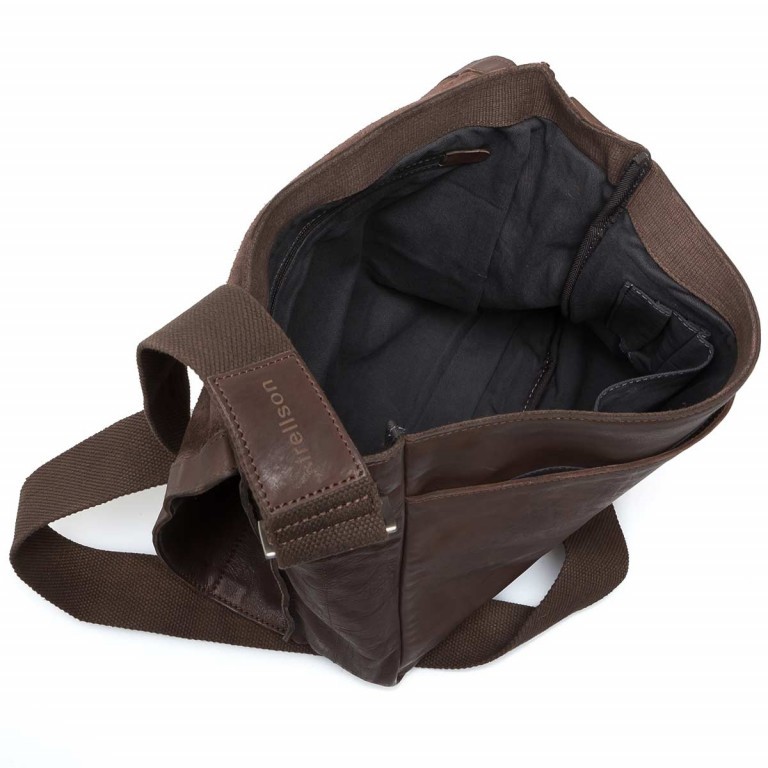 Kuriertasche Upminster Messenger MV Dark Brown, Farbe: braun, Marke: Strellson, EAN: 4053533404285, Abmessungen in cm: 30x31x8, Bild 3 von 4