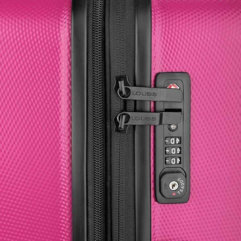 Koffer Brisbane 76 cm Pink, Farbe: rosa/pink, Marke: Loubs, Abmessungen in cm: 50x76x27, Bild 3 von 5