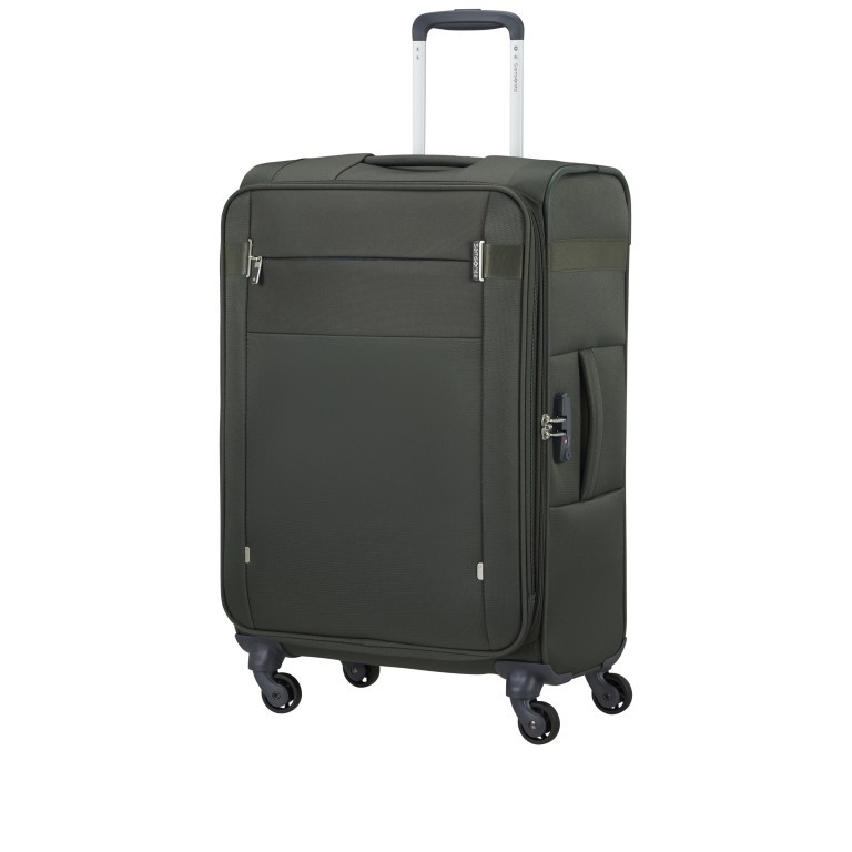 Koffer Citybeat Spinner 66 erweiterbar Climbing Ivy, Farbe: grün/oliv, Marke: Samsonite, EAN: 5400520184085, Abmessungen in cm: 42x66x28, Bild 2 von 8