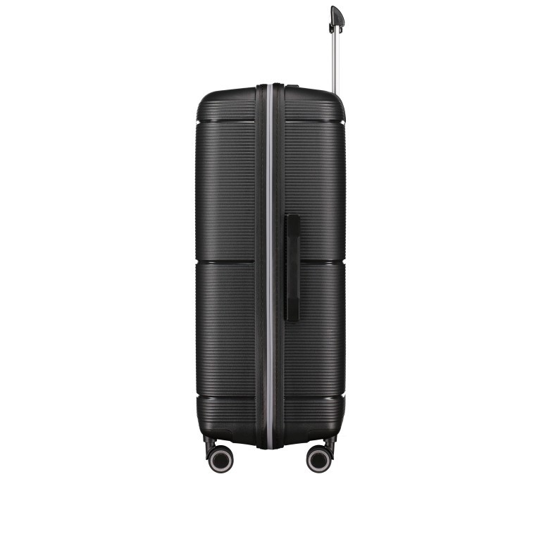 Koffer PP20 75 cm Black Metallic, Farbe: schwarz, Marke: Franky, EAN: 4251672758379, Abmessungen in cm: 52x75x30, Bild 3 von 9