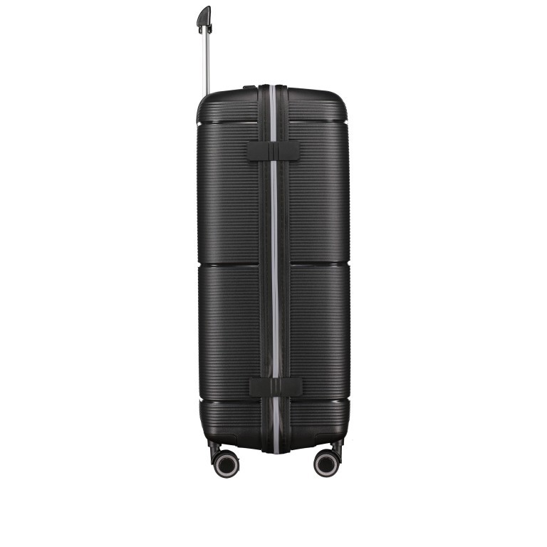 Koffer PP20 75 cm Black Metallic, Farbe: schwarz, Marke: Franky, EAN: 4251672758379, Abmessungen in cm: 52x75x30, Bild 4 von 9
