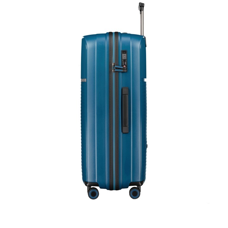 Koffer Calypso L Petrol, Farbe: blau/petrol, Marke: Flanigan, EAN: 4048171004713, Abmessungen in cm: 51x77x30, Bild 3 von 7