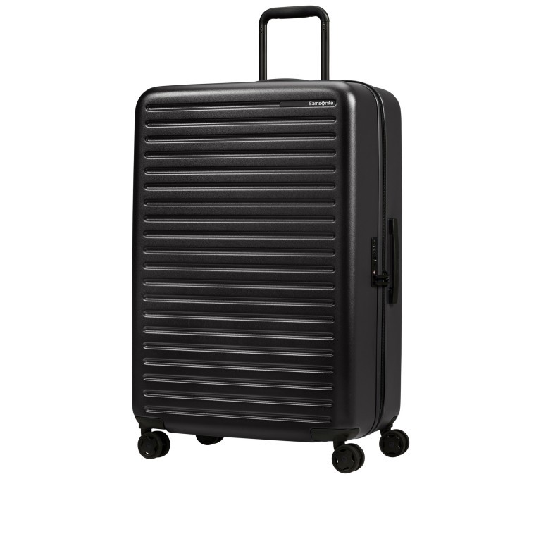 Koffer Stackd Spinner 75 Black, Farbe: schwarz, Marke: Samsonite, EAN: 5400520080868, Abmessungen in cm: 50x75x30, Bild 2 von 8