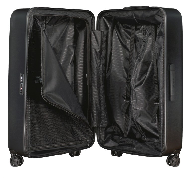 Koffer Stackd Spinner 75 Black, Farbe: schwarz, Marke: Samsonite, EAN: 5400520080868, Abmessungen in cm: 50x75x30, Bild 8 von 8