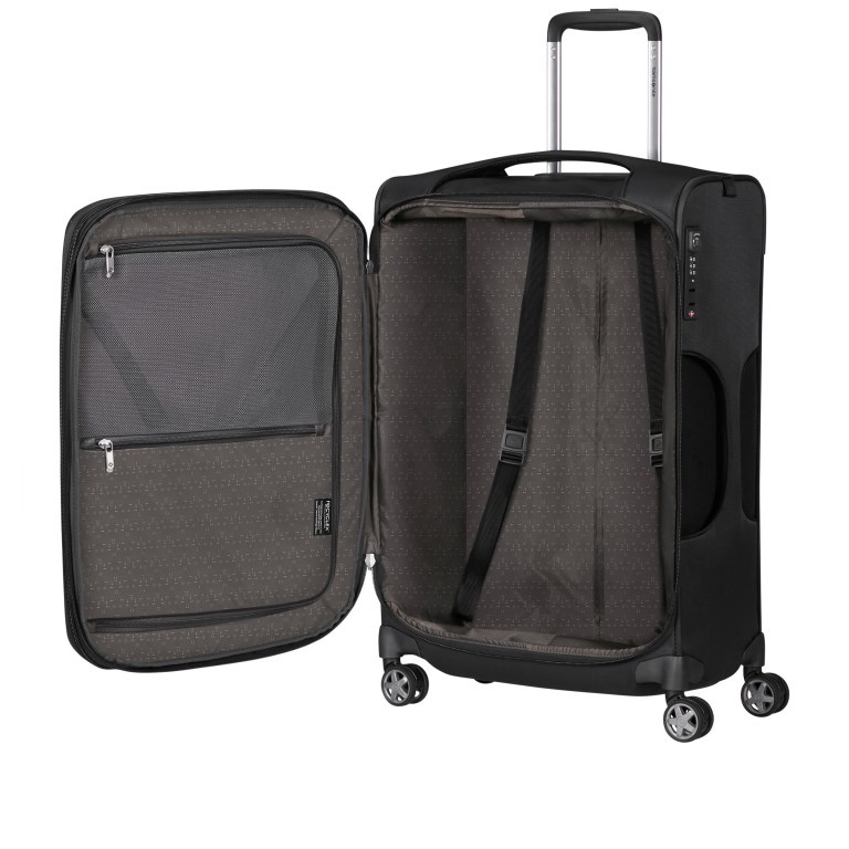 Koffer D'Lite Spinner 63 erweiterbar, Farbe: schwarz, blau/petrol, beige, Marke: Samsonite, Bild 8 von 17