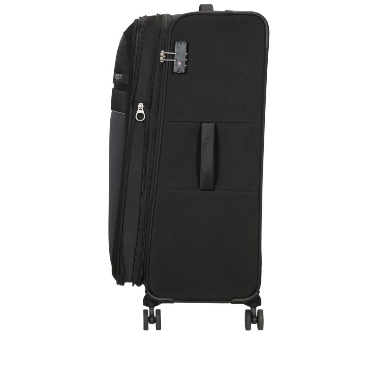 Koffer Sky Surfer Spinner M Expandable Black Red, Farbe: schwarz, Marke: American Tourister, EAN: 5400520120083, Abmessungen in cm: 42x66x24, Bild 2 von 6