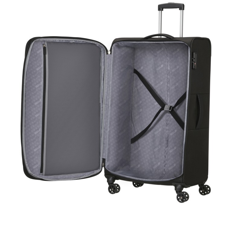 Koffer Sky Surfer Spinner L Expandable Black Grey, Farbe: anthrazit, Marke: American Tourister, EAN: 5400520120113, Abmessungen in cm: 44x78x29, Bild 3 von 6