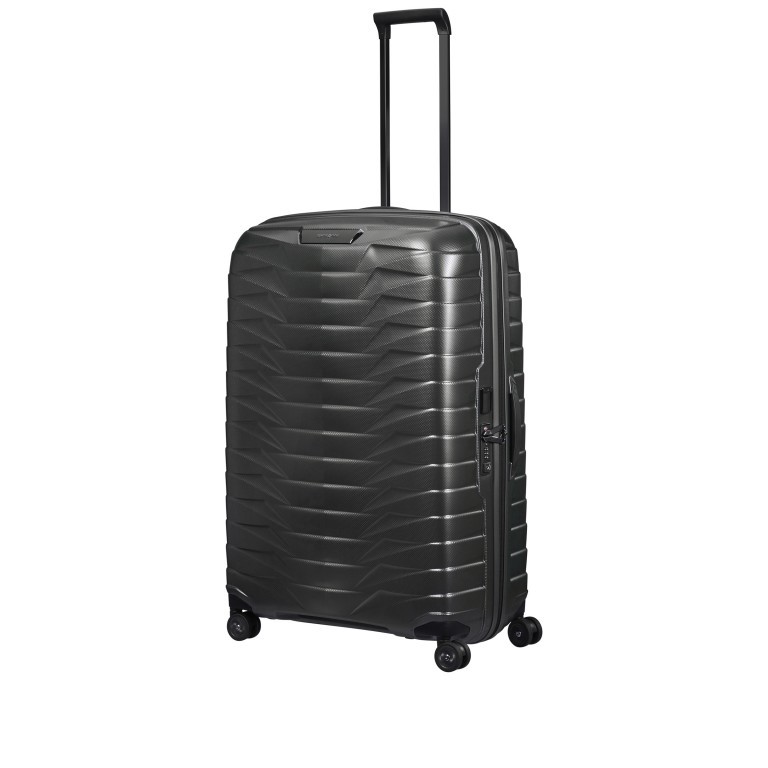 Koffer Proxis Spinner 81, Farbe: anthrazit, grün/oliv, gelb, metallic, Marke: Samsonite, Abmessungen in cm: 57x81x32, Bild 6 von 14