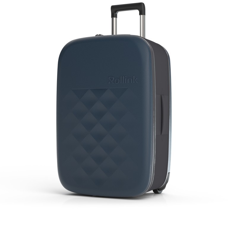 Koffer Vega II Check In Trolley zusammenklappbar Atlantik Blue, Farbe: blau/petrol, Marke: Rollink, EAN: 7290018196977, Abmessungen in cm: 43x64x26, Bild 2 von 10