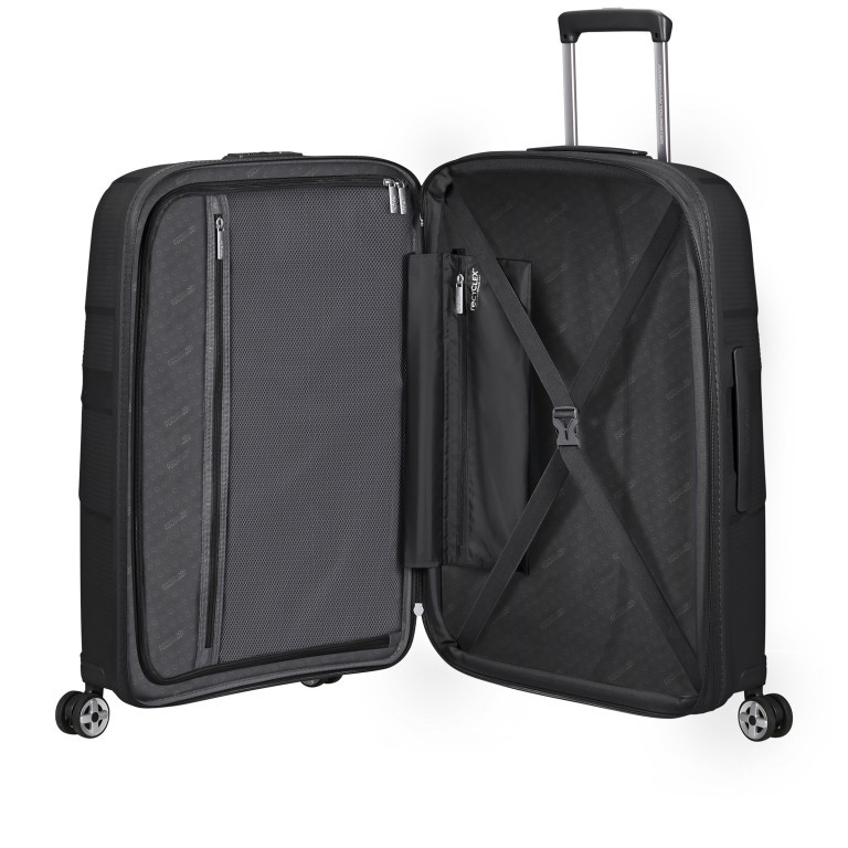 Koffer Starvibe Spinner 67 erweiterbar, Farbe: schwarz, blau/petrol, grün/oliv, flieder/lila, orange, Marke: American Tourister, Abmessungen in cm: 46x67x27, Bild 8 von 13