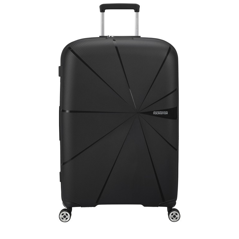 Koffer Starvibe Spinner 77 erweiterbar, Farbe: schwarz, blau/petrol, grün/oliv, flieder/lila, orange, Marke: American Tourister, Abmessungen in cm: 51x77x30, Bild 1 von 13