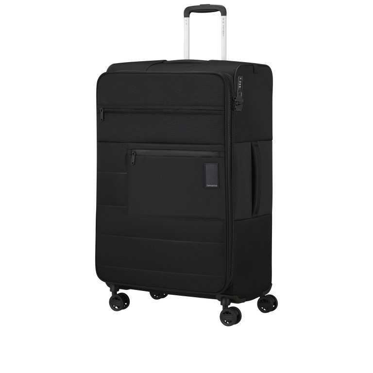 Koffer Vaycay Spinner 77 expandable Black, Farbe: schwarz, Marke: Samsonite, EAN: 5400520190437, Abmessungen in cm: 47x77x29, Bild 2 von 6