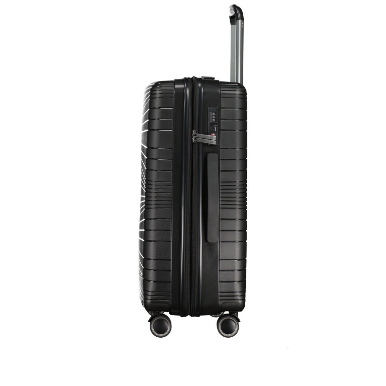 Koffer PP14 Größe 66 cm Black, Farbe: schwarz, Marke: Franky, EAN: 4251672761225, Abmessungen in cm: 43x66x27, Bild 3 von 11