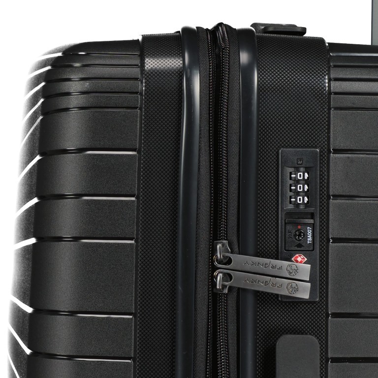 Koffer PP14 Größe 66 cm Black, Farbe: schwarz, Marke: Franky, EAN: 4251672761225, Abmessungen in cm: 43x66x27, Bild 11 von 11