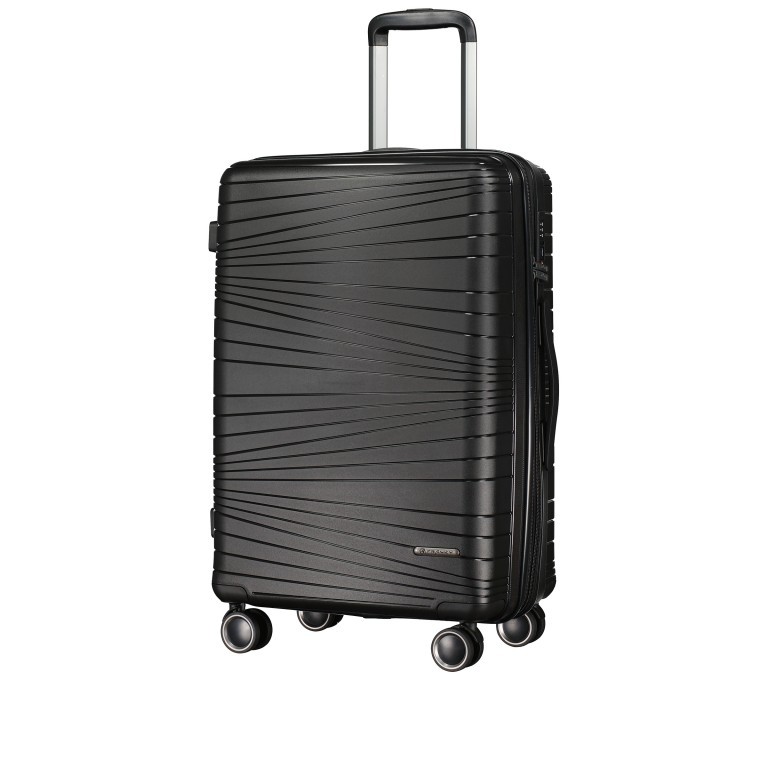 Koffer PP14 Größe 66 cm Black, Farbe: schwarz, Marke: Franky, EAN: 4251672761225, Abmessungen in cm: 43x66x27, Bild 2 von 11