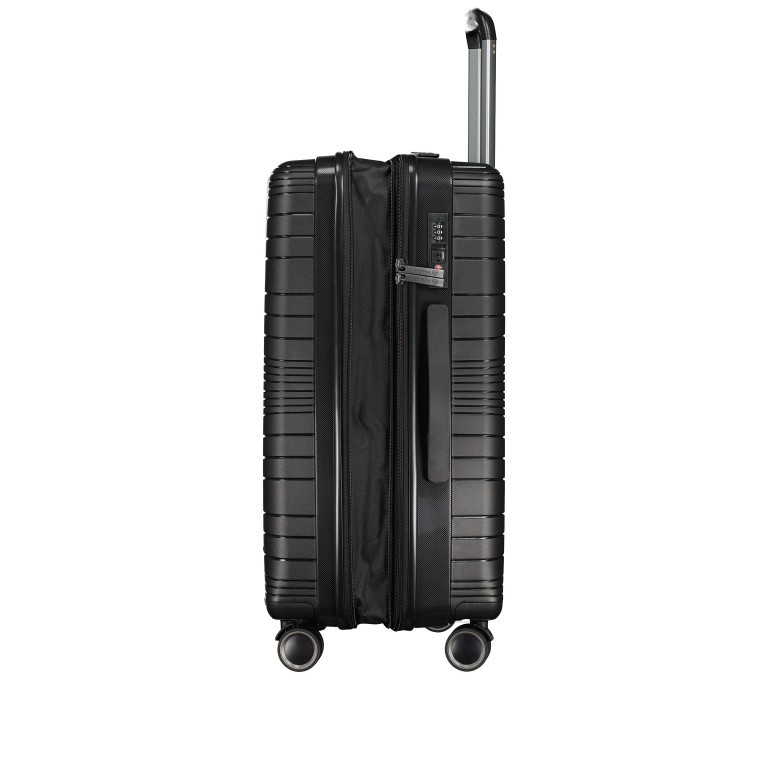 Koffer PP14 Größe 66 cm Black, Farbe: schwarz, Marke: Franky, EAN: 4251672761225, Abmessungen in cm: 43x66x27, Bild 5 von 11