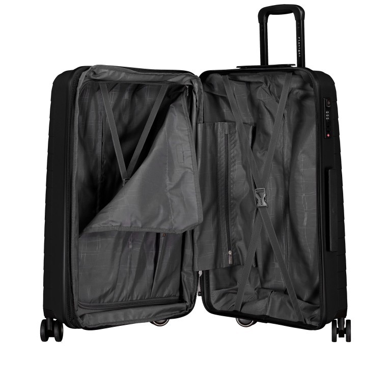 Koffer FLP15 erweiterbar Größe M, Farbe: schwarz, blau/petrol, grün/oliv, rosa/pink, beige, Marke: Flanigan, Abmessungen in cm: 45x69x25, Bild 10 von 11