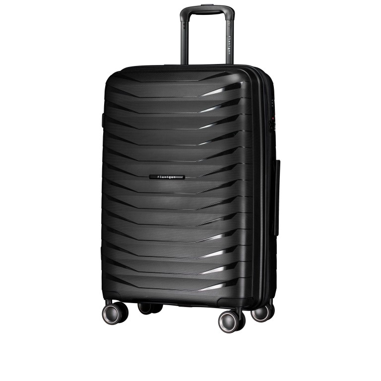 Koffer FLP15 erweiterbar Größe M, Farbe: schwarz, blau/petrol, grün/oliv, rosa/pink, beige, Marke: Flanigan, Abmessungen in cm: 45x69x25, Bild 2 von 11