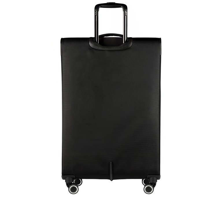 Koffer Magellan 086450 erweiterbar Größe 81 cm, Farbe: schwarz, blau/petrol, Marke: Flanigan, Abmessungen in cm: 48x81x30.5, Bild 3 von 5