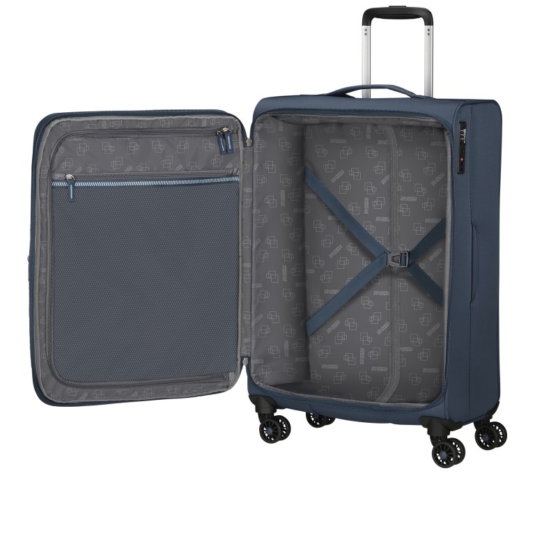 Koffer Aerospin Spinner 69 Expandable, Farbe: schwarz, blau/petrol, grün/oliv, Marke: American Tourister, Abmessungen in cm: 43.5x69x27, Bild 8 von 15