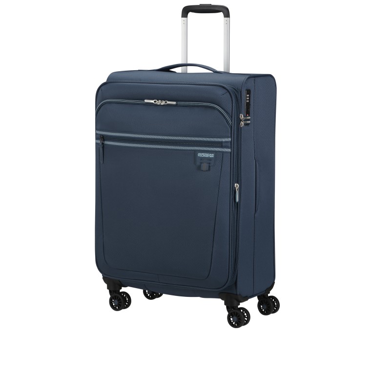 Koffer Aerospin Spinner 69 Expandable, Farbe: schwarz, blau/petrol, grün/oliv, Marke: American Tourister, Abmessungen in cm: 43.5x69x27, Bild 2 von 15