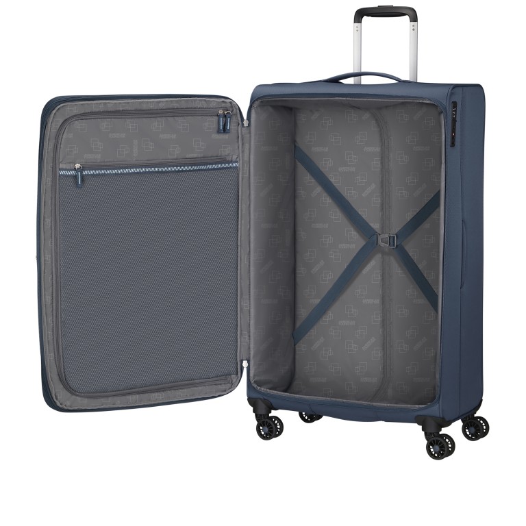 Koffer Aerospin Spinner 80 Expandable, Farbe: schwarz, blau/petrol, grün/oliv, Marke: American Tourister, Abmessungen in cm: 46x80x27, Bild 8 von 15