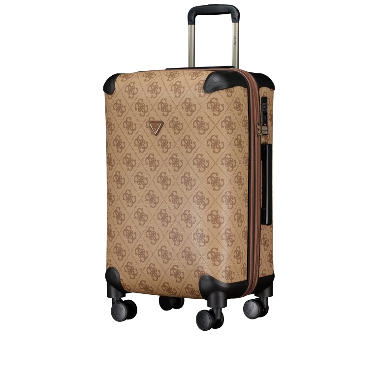 Koffer Berta Travel 4G-Logo erweiterbar Größe 64 cm, Farbe: grau, braun, Marke: Guess, Abmessungen in cm: 39x64x28, Bild 2 von 8