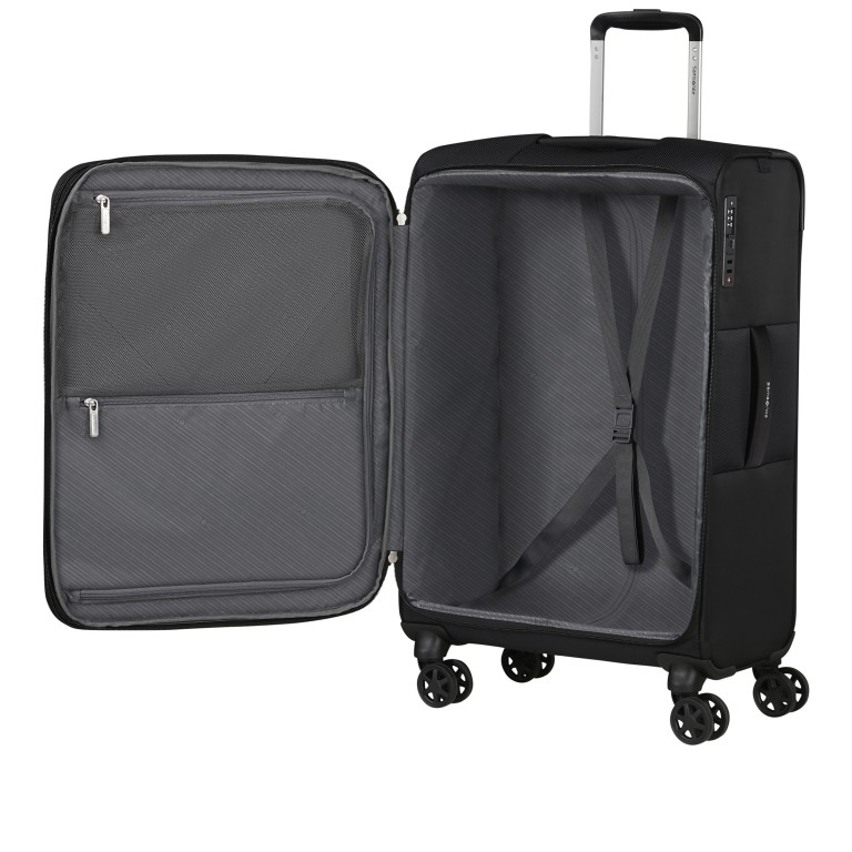 Koffer Base-Breeze Spinner 67 expandable, Farbe: schwarz, blau/petrol, rot/weinrot, Marke: Samsonite, Abmessungen in cm: 43x67x27, Bild 8 von 15