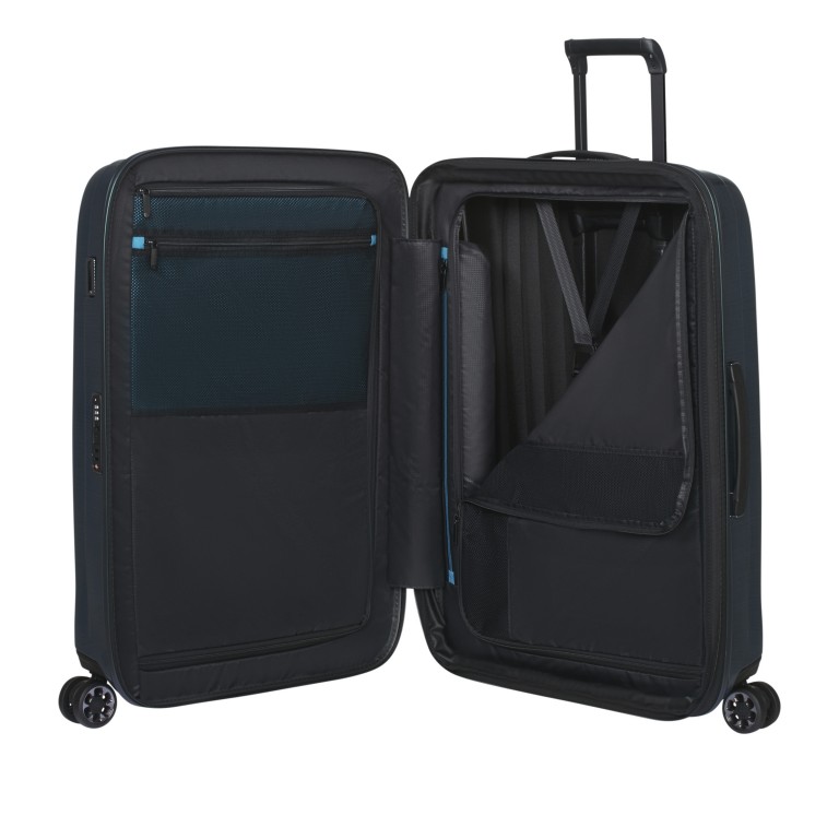 Koffer Nexis Spinner 70 expandable, Farbe: schwarz, blau/petrol, weiß, Marke: Samsonite, Abmessungen in cm: 48x70x27, Bild 9 von 17