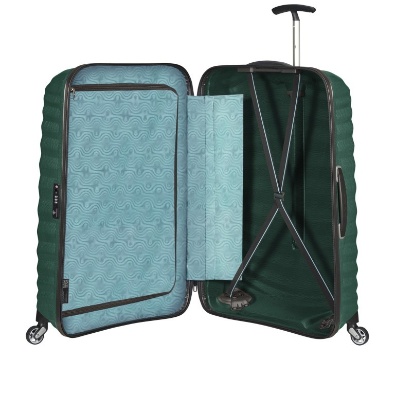 Koffer lite-shock Spinner 75 Off White, Farbe: weiß, Marke: Samsonite, Abmessungen in cm: 51.5x75x31, Bild 9 von 11