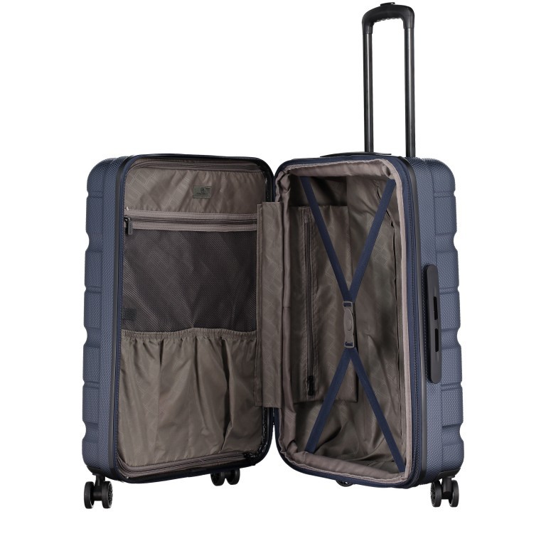 Koffer ABS13 66 cm Blue Stone, Farbe: blau/petrol, Marke: Franky, EAN: 4251672763151, Abmessungen in cm: 44.5x66x28, Bild 6 von 6