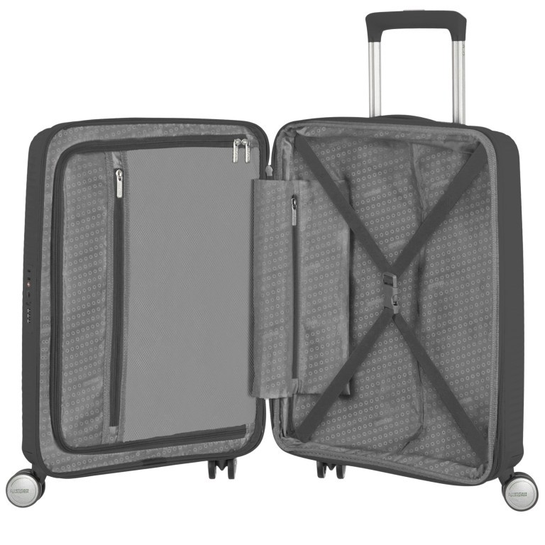 Trolley Soundbox 55 cm Midnight Navy, Farbe: blau/petrol, Marke: American Tourister, EAN: 5414847772061, Abmessungen in cm: 40x55x20, Bild 3 von 8