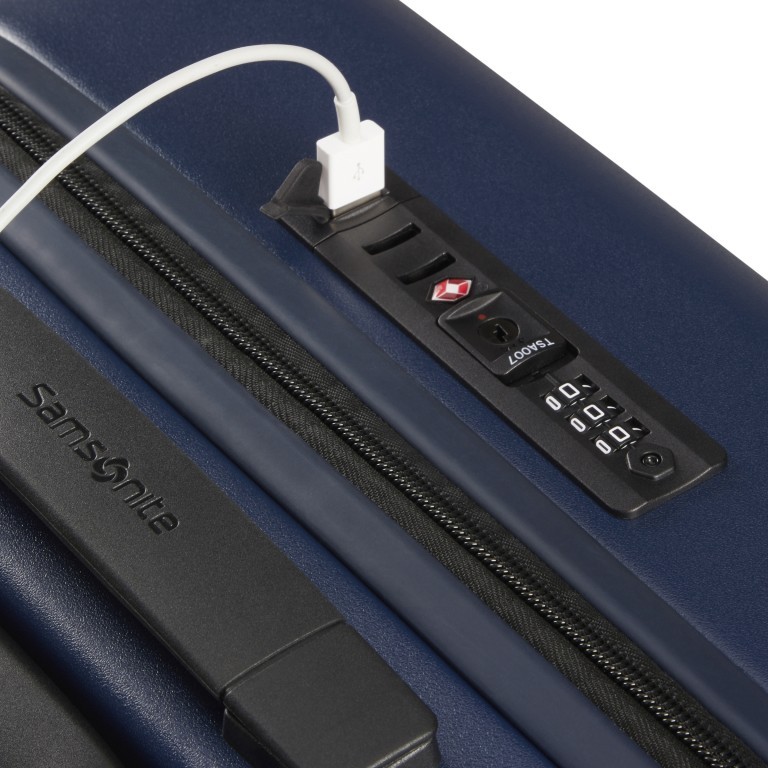 Koffer Stackd Spinner 55 Navy, Farbe: blau/petrol, Marke: Samsonite, EAN: 5400520095718, Bild 13 von 14