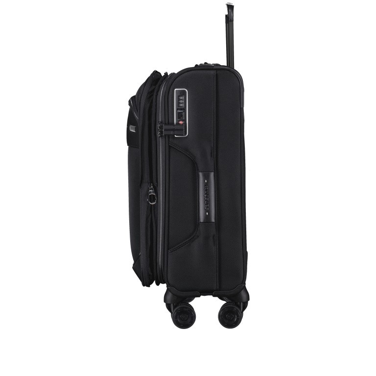 Koffer Novar Spinner 55 erweiterbar Black, Farbe: schwarz, Marke: Samsonite, EAN: 5414847926303, Bild 3 von 18