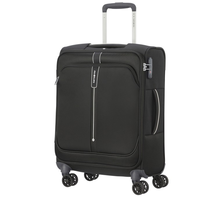 Koffer Popsoda Spinner 55 IATA-Maß Black, Farbe: schwarz, Marke: Samsonite, EAN: 5414847968969, Abmessungen in cm: 40x55x20, Bild 2 von 8