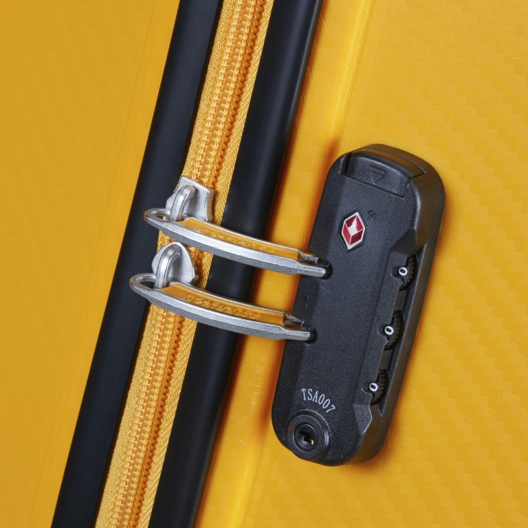 Koffer Summer Hit Spinner 55 IATA-Maß Golden Yellow, Farbe: gelb, Marke: American Tourister, EAN: 5400520126313, Abmessungen in cm: 40x55x20, Bild 3 von 4
