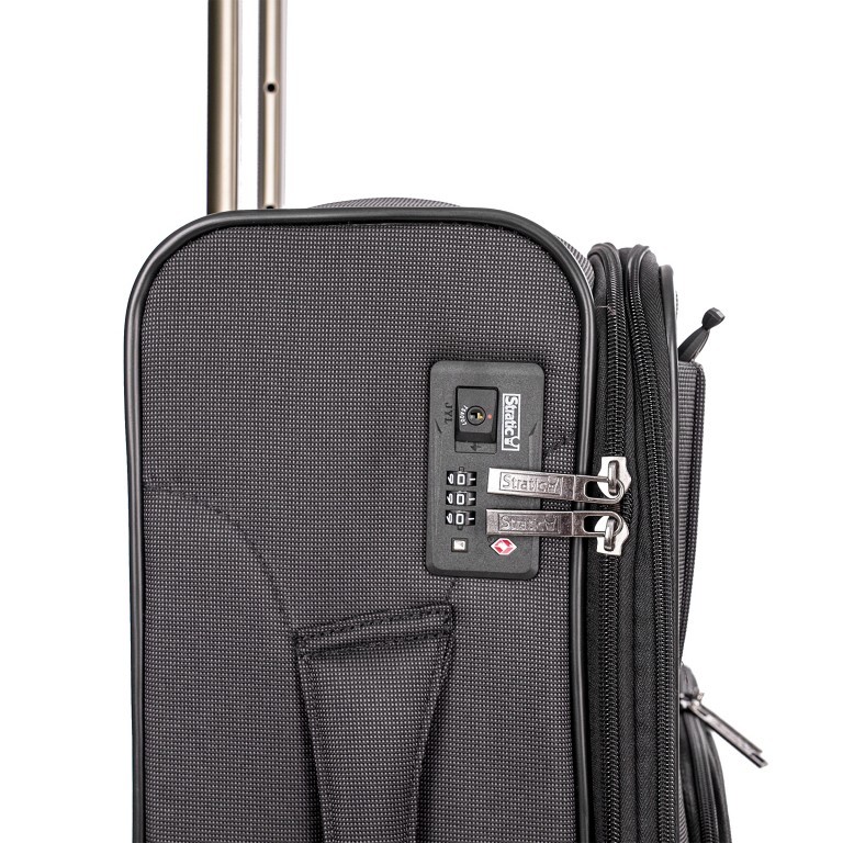 Koffer Bendigo Light Plus S Schwarz, Farbe: schwarz, Marke: Stratic, EAN: 4001807904634, Abmessungen in cm: 39x54x22, Bild 8 von 9