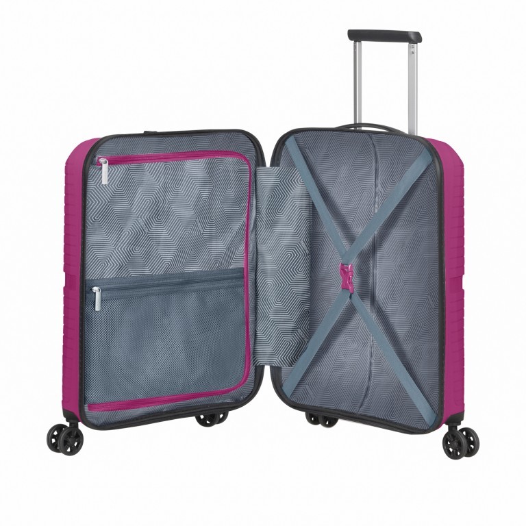 Koffer Airconic Spinner 55 IATA-Maß, Farbe: blau/petrol, cognac, rosa/pink, orange, Marke: American Tourister, Abmessungen in cm: 40x55x20, Bild 5 von 7