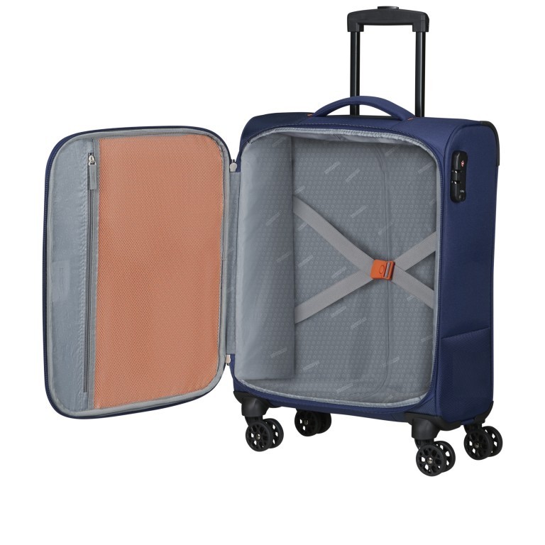 Koffer Sun Break Spinner 55 IATA-konform Black, Farbe: schwarz, Marke: American Tourister, EAN: 5400520183453, Abmessungen in cm: 40x55x20, Bild 6 von 9