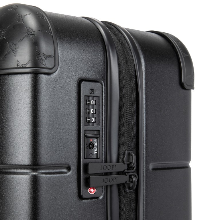 Koffer Volare Trolleycase SVZ 4W Black, Farbe: schwarz, Marke: Joop!, EAN: 4048835112297, Abmessungen in cm: 39x55x20, Bild 5 von 6